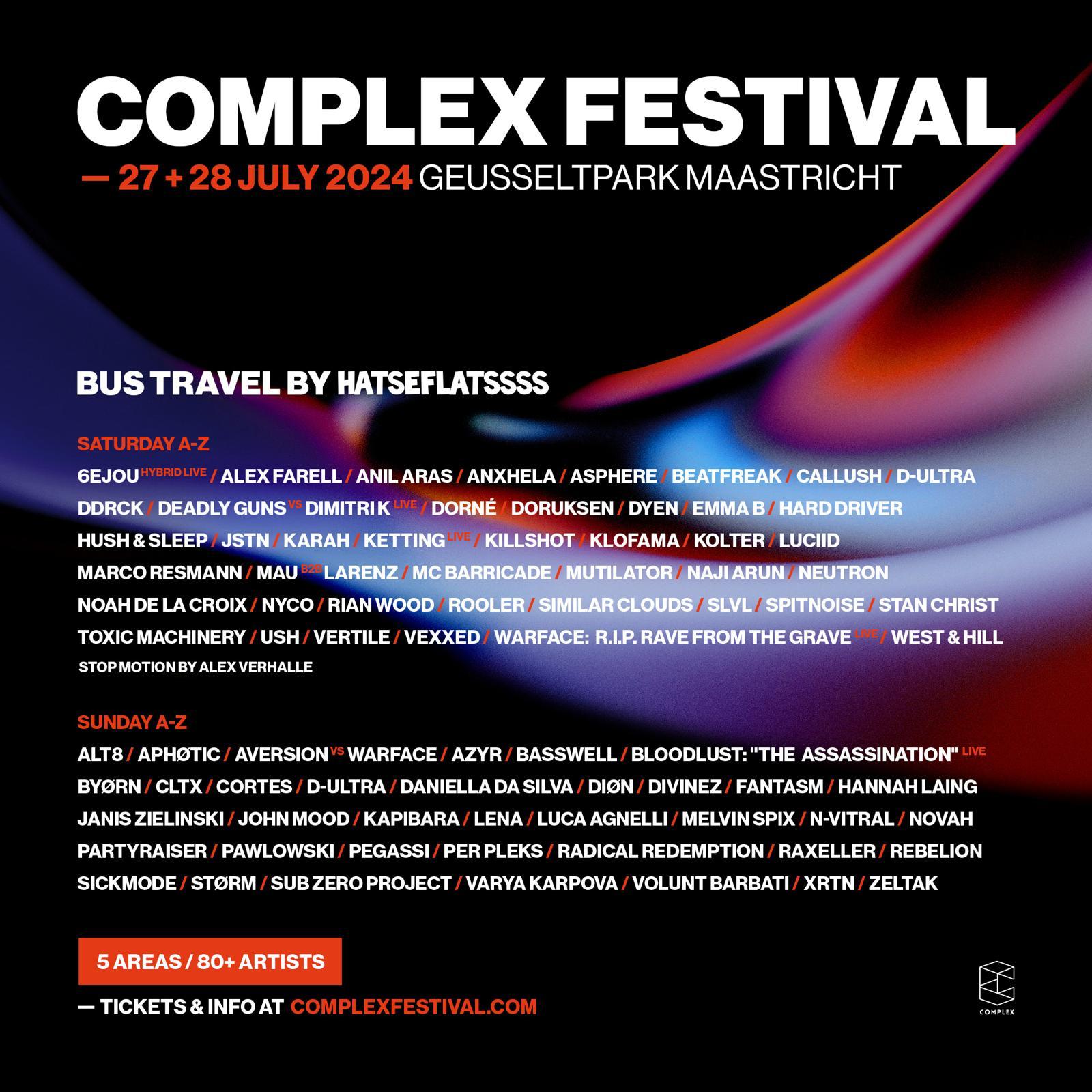 Complex Festival / Zaterdag